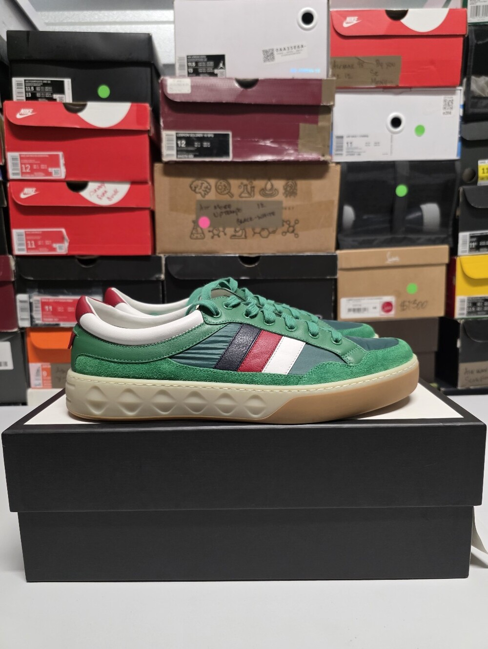 Gucci SS Stripe Leather Low SZ 10.5 (US 11)